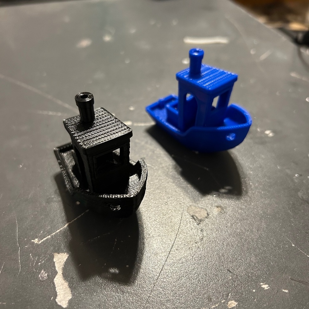3-D printed boat bath toy